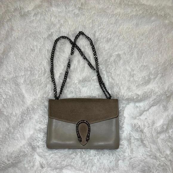 Made in Italy Borse in Pelle Genuine Leather Suede Metal Crossbody Should Clutch - Picture 1 of 7